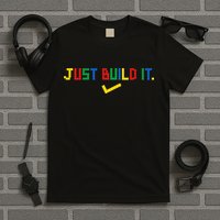 Just Build It Master Builder Building Block T-Shirt