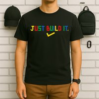 Just Build It Master Builder Building Block T-Shirt