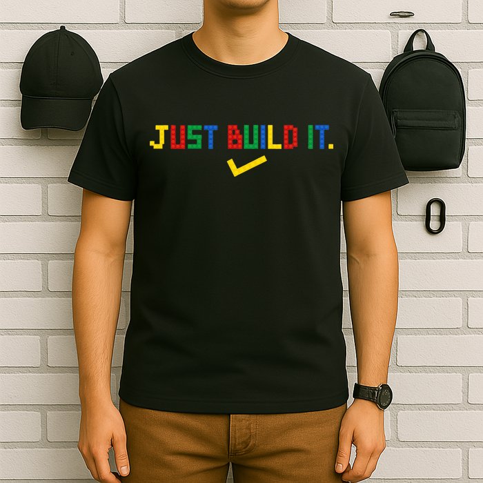 Just Build It Master Builder Building Block T-Shirt