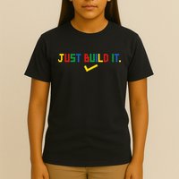 Just Build It Master Builder Building Block T-Shirt