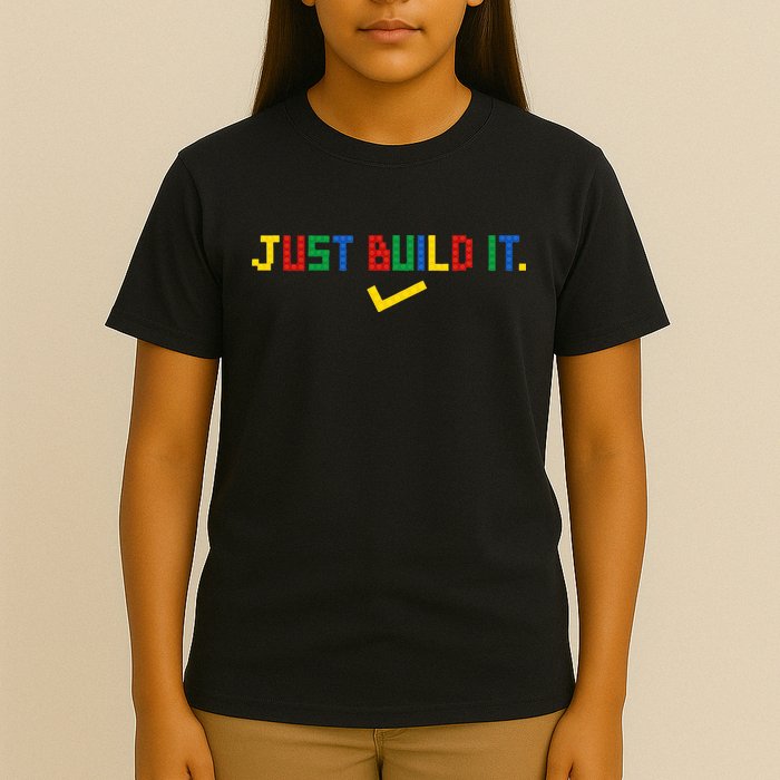 Just Build It Master Builder Building Block T-Shirt