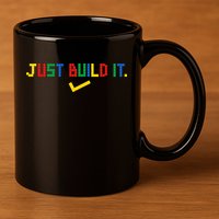Just Build It Master Builder Building Block 11oz C Handle Ceramic Mug