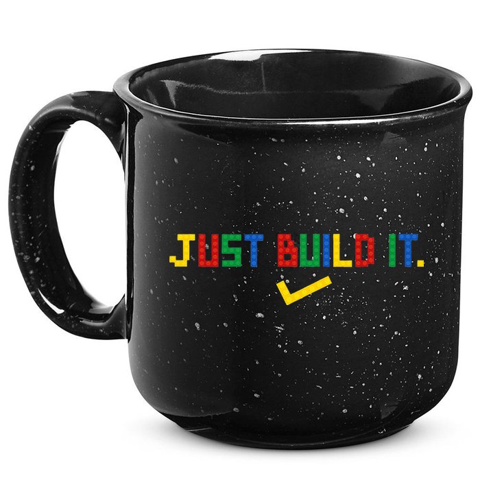 Just Build It Master Builder Building Block 15oz Campfire Ceramic Mug