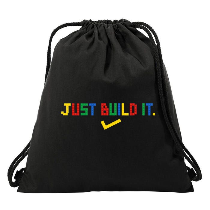 Just Build It Master Builder Building Block Drawstring Bag