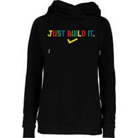 Just Build It Master Builder Building Block Womens Funnel Neck Pullover Hood
