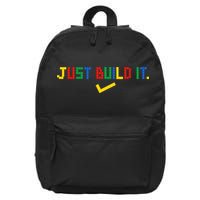 Just Build It Master Builder Building Block 16 in Basic Backpack