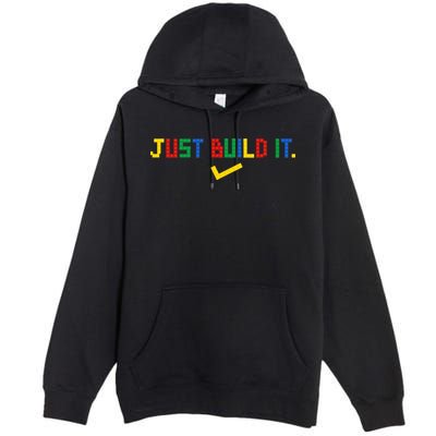 Just Build It Master Builder Building Block Premium Pullover Hoodie