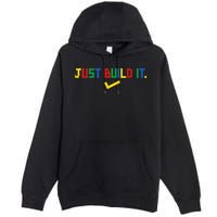 Just Build It Master Builder Building Block Premium Pullover Hoodie