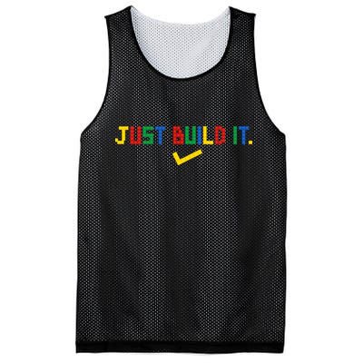 Just Build It Master Builder Building Block Mesh Reversible Basketball Jersey Tank