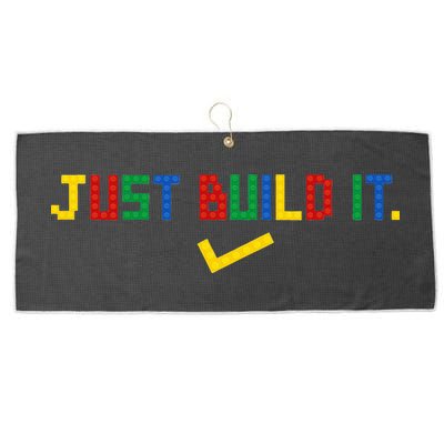 Just Build It Master Builder Building Block Large Microfiber Waffle Golf Towel
