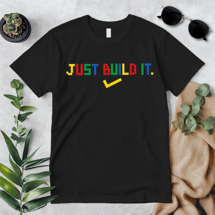 Just Build It Master Builder Building Block Premium T-Shirt