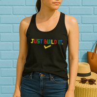 Just Build It Master Builder Building Block Womens Tank Top