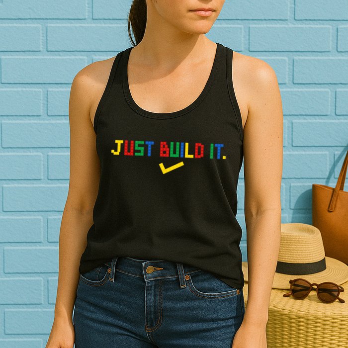 Just Build It Master Builder Building Block Womens Tank Top