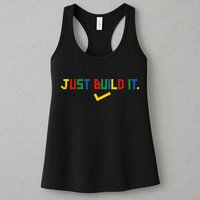 Just Build It Master Builder Building Block Womens Tank Top