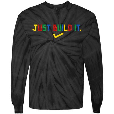 Just Build It Master Builder Building Block Tie-Dye Long Sleeve Shirt