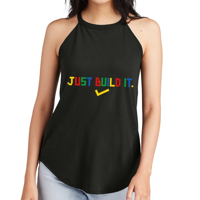 Just Build It Master Builder Building Block Women's Perfect Tri Rocker Tank