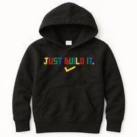 Just Build It Master Builder Building Block Kids Hoodie