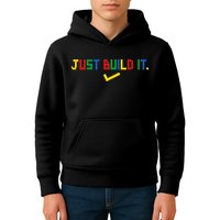 Just Build It Master Builder Building Block Kids Hoodie