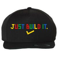 Just Build It Master Builder Building Block Wool Snapback Cap