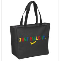 Just Build It Master Builder Building Block Zip Tote Bag