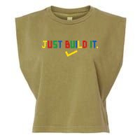 Just Build It Master Builder Building Block Garment-Dyed Women's Muscle Tee