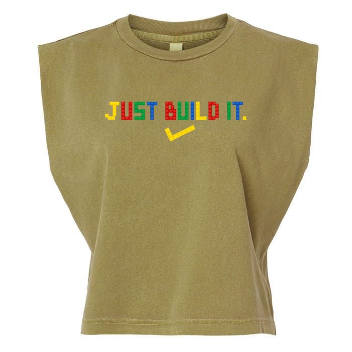 Just Build It Master Builder Building Block Garment-Dyed Women's Muscle Tee