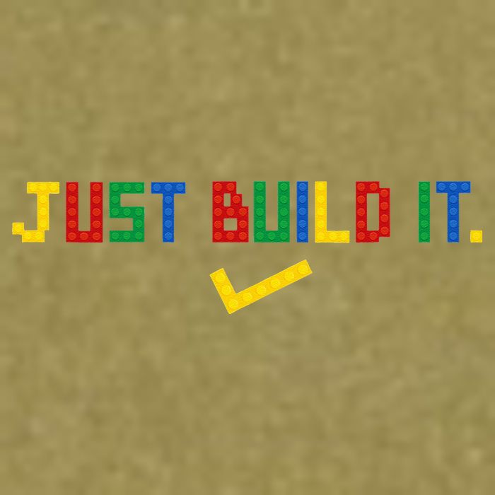 Just Build It Master Builder Building Block Garment-Dyed Women's Muscle Tee