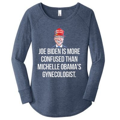 Joe Biden Is More Confused Than ObamaS Gynecologist Women's Perfect Tri Tunic Long Sleeve Shirt