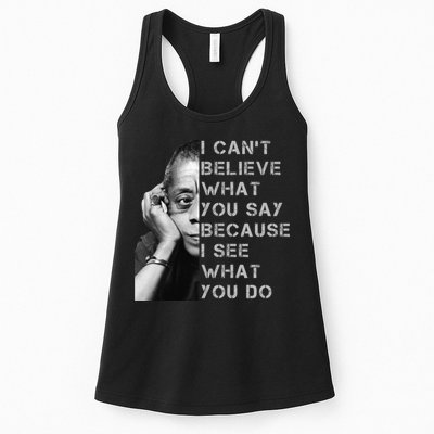 James Baldwin I Can’t Believe What You Say Black History Month Womens Tank Top