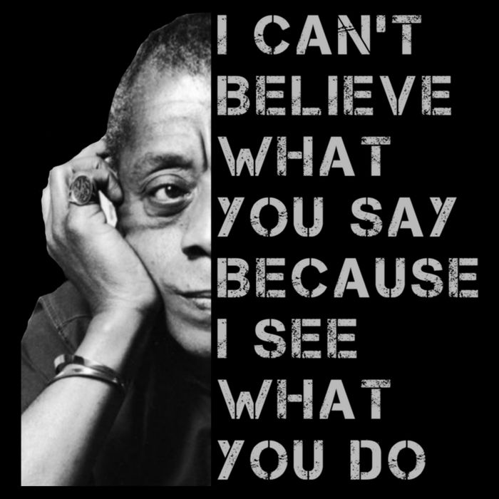 James Baldwin I Can’t Believe What You Say Black History Month Women's Crop Top Tee