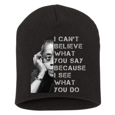 James Baldwin I Can’t Believe What You Say Black History Month Short Acrylic Beanie