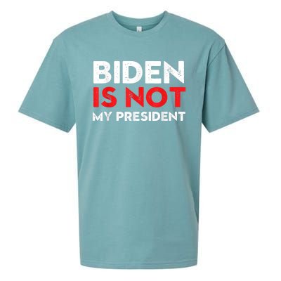 Joe Biden Is Not My President Vintage 46th US President Sueded Cloud Jersey T-Shirt