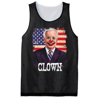 Joe Biden Is A Clown President Joe Is A Democratic US Flag Mesh Reversible Basketball Jersey Tank