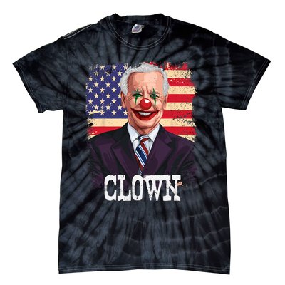 Joe Biden Is A Clown President Joe Is A Democratic US Flag Tie-Dye T-Shirt