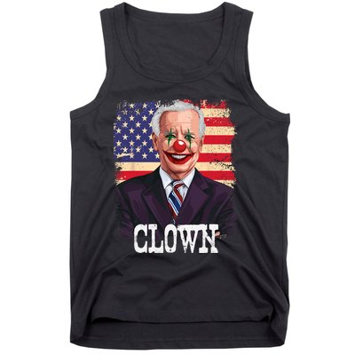 Joe Biden Is A Clown President Joe Is A Democratic US Flag Tank Top