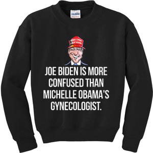 Joe Biden Is More Confused Than ObamaS Gynecologist Kids Sweatshirt