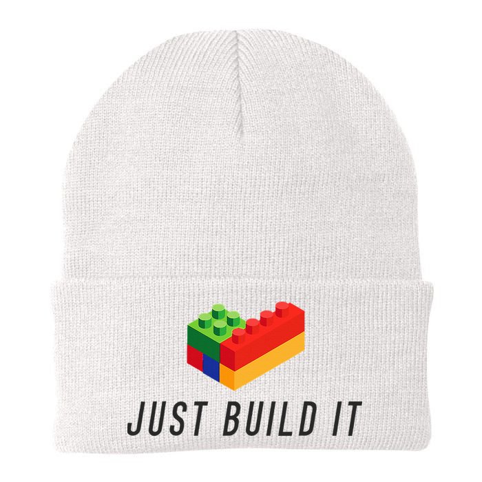Just Build It Blocks Bricks Building Blocks Toy Knit Cap Winter Beanie
