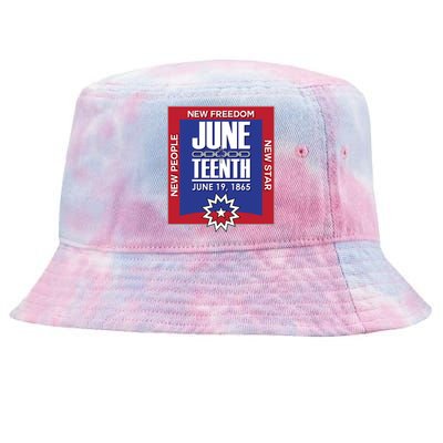 Juneteenth Black Independence Day June 19 1865 Freedom Cool Gift Tie-Dyed Bucket Hat