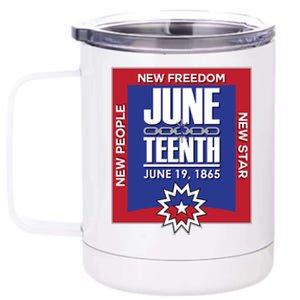 Juneteenth Black Independence Day June 19 1865 Freedom Cool Gift 12 oz Stainless Steel Tumbler Cup