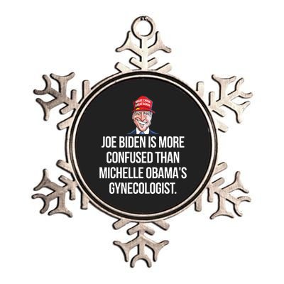 Joe Biden Is More Confused Than Obamas Gynecologist Metallic Star Ornament