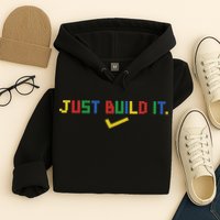 Just Build It Master Builder Building Block Hoodie