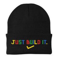 Just Build It Master Builder Building Block Knit Cap Winter Beanie