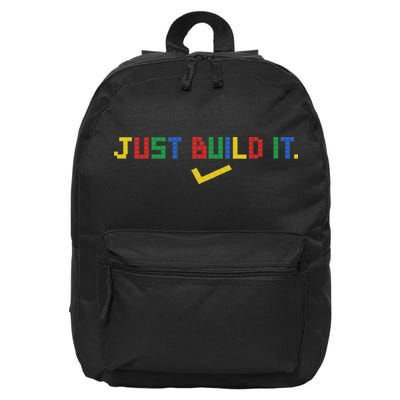 Just Build It Master Builder Building Block 16 in Basic Backpack