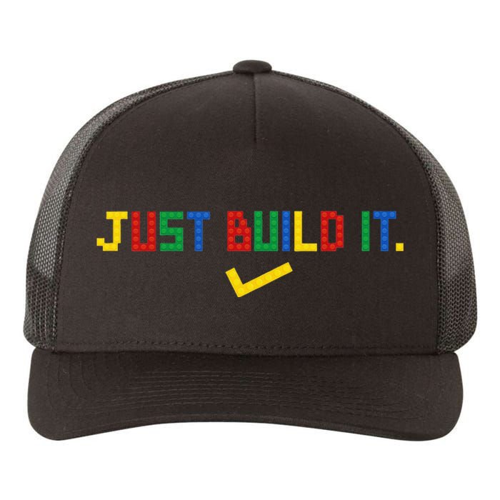 Just Build It Master Builder Building Block Yupoong Adult 5-Panel Trucker Hat