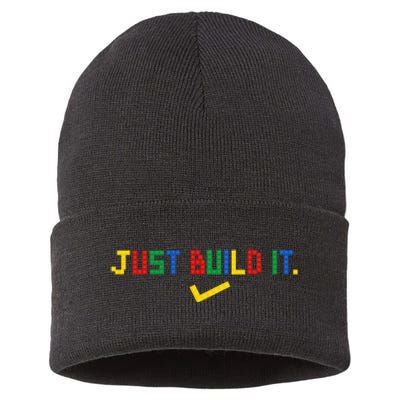 Just Build It Master Builder Building Block Sustainable Knit Beanie