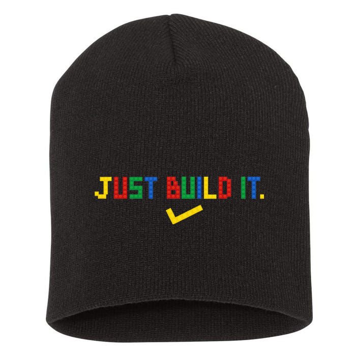 Just Build It Master Builder Building Block Short Acrylic Beanie