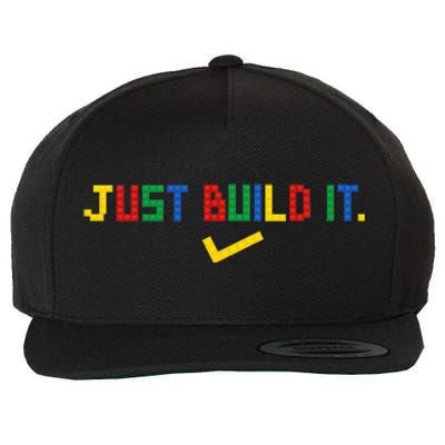 Just Build It Master Builder Building Block Wool Snapback Cap