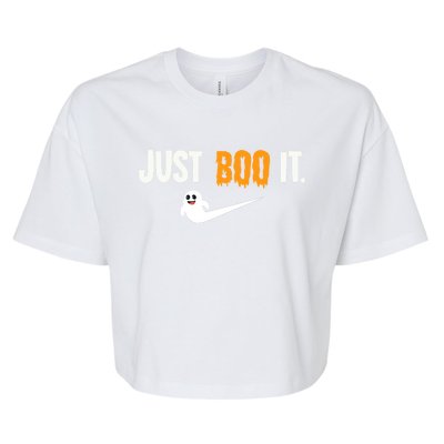 Just Boo It Halloween Costume Idea Gift Bella+Canvas Jersey Crop Tee