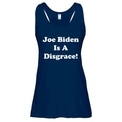 Joe Biden Is A Disgrace Ladies Essential Flowy Tank