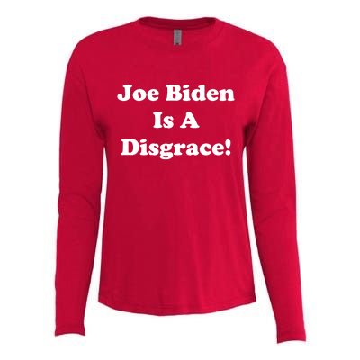 Joe Biden Is A Disgrace Womens Cotton Relaxed Long Sleeve T-Shirt